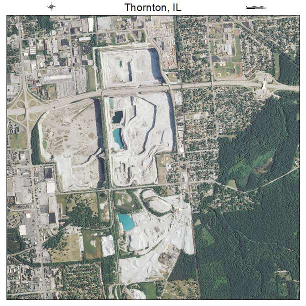 Thornton, IL air photo map