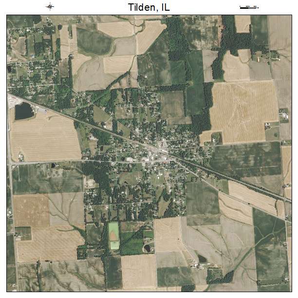 Tilden, IL air photo map