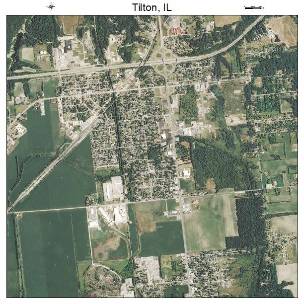 Tilton, IL air photo map