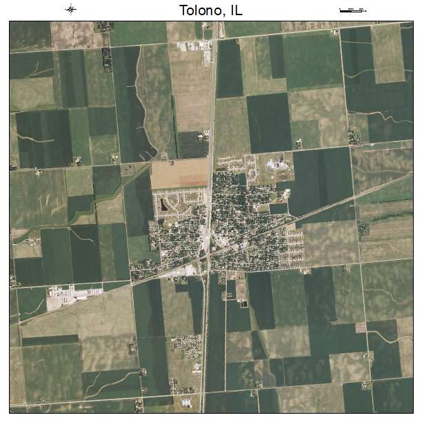 Tolono, IL air photo map