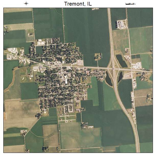 Tremont, IL air photo map