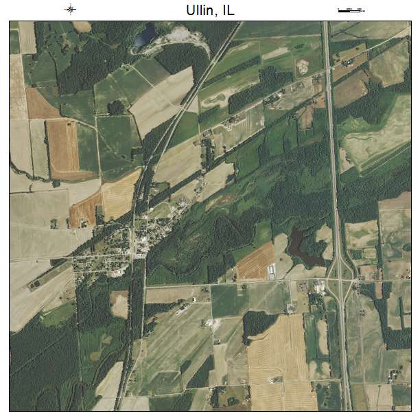 Ullin, IL air photo map
