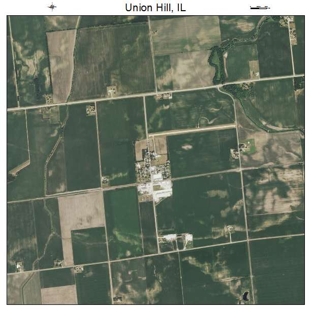 Union Hill, IL air photo map