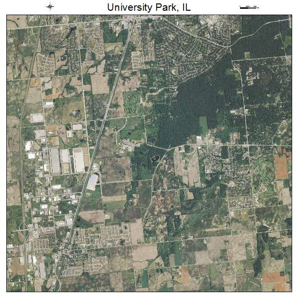 University Park, IL air photo map