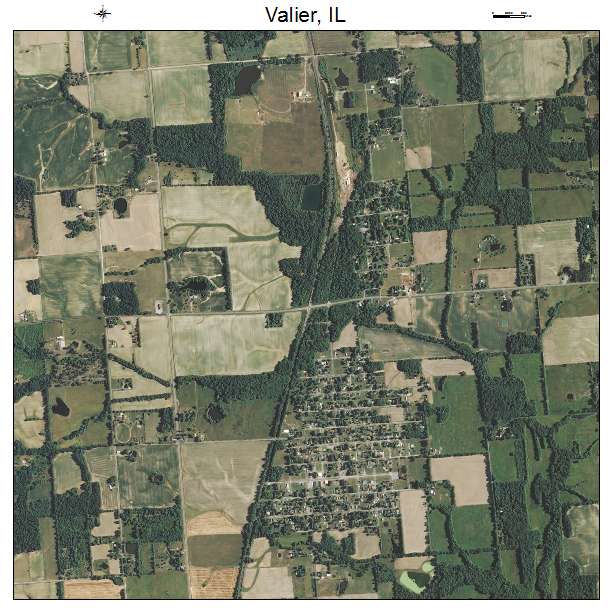 Valier, IL air photo map