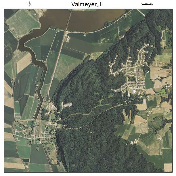 Valmeyer, IL air photo map