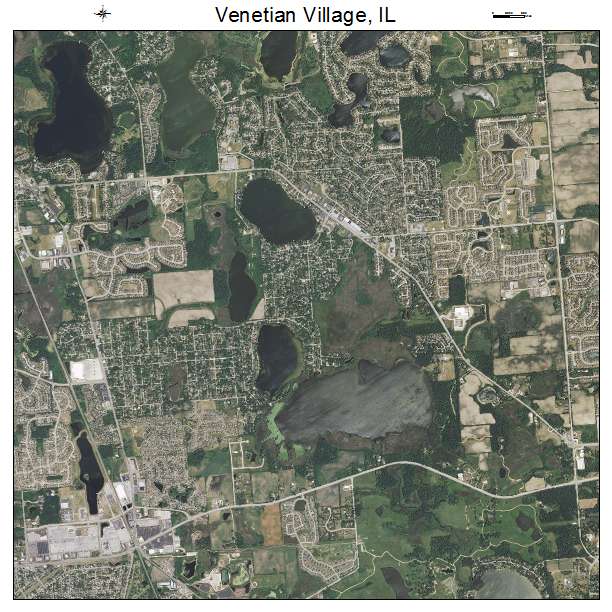 Venetian Village, IL air photo map
