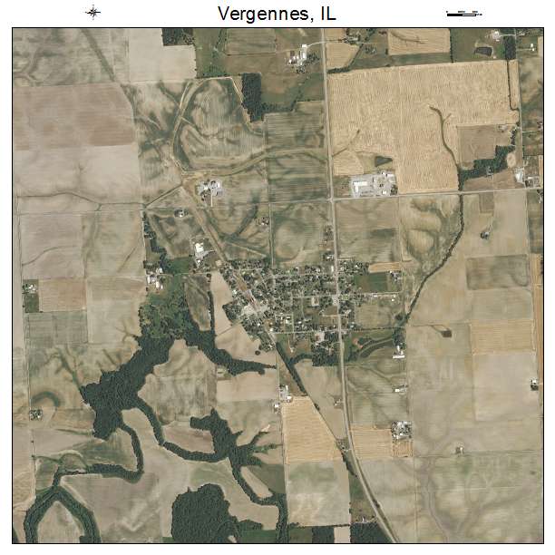 Vergennes, IL air photo map