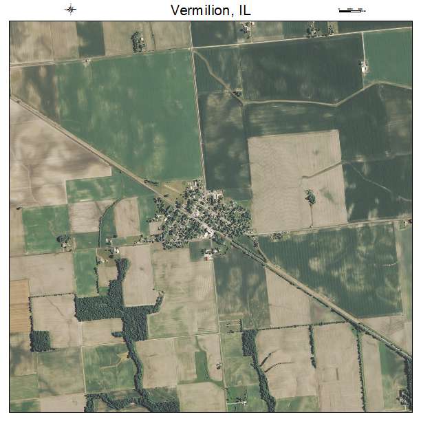 Vermilion, IL air photo map