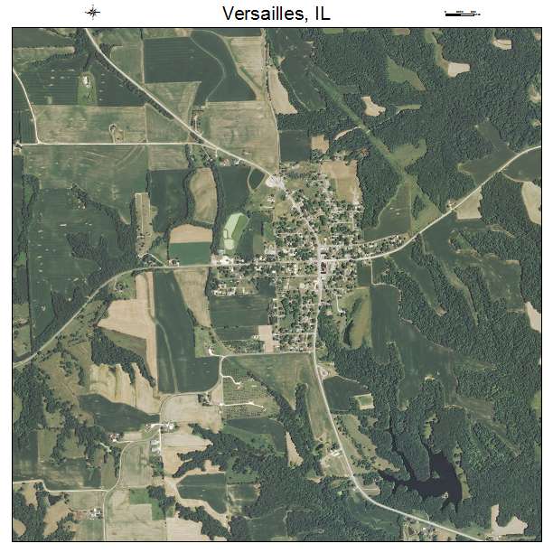 Versailles, IL air photo map