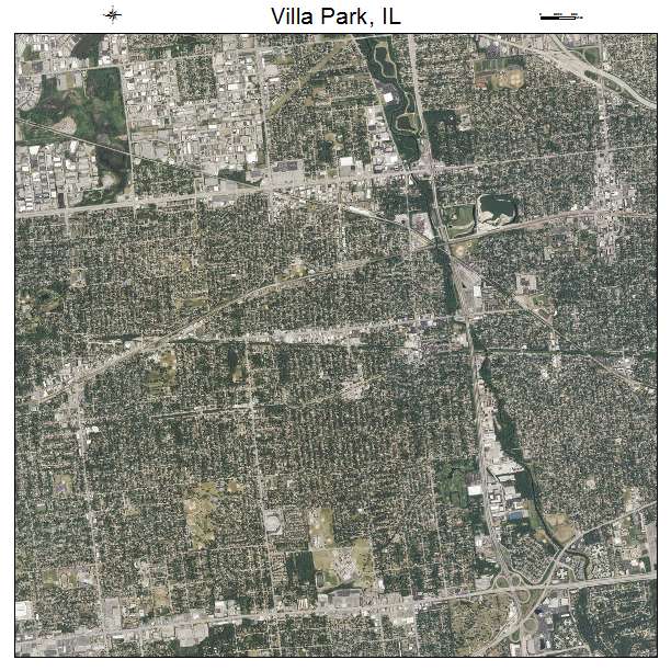 Villa Park, IL air photo map