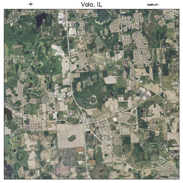 Volo, IL air photo map