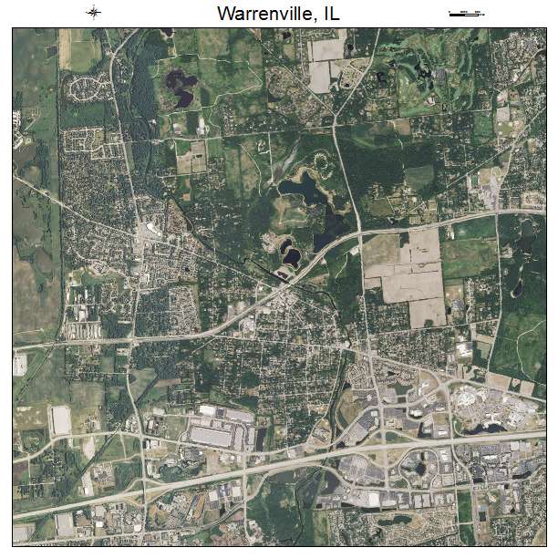 Warrenville, IL air photo map