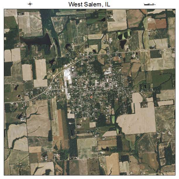 West Salem, IL air photo map