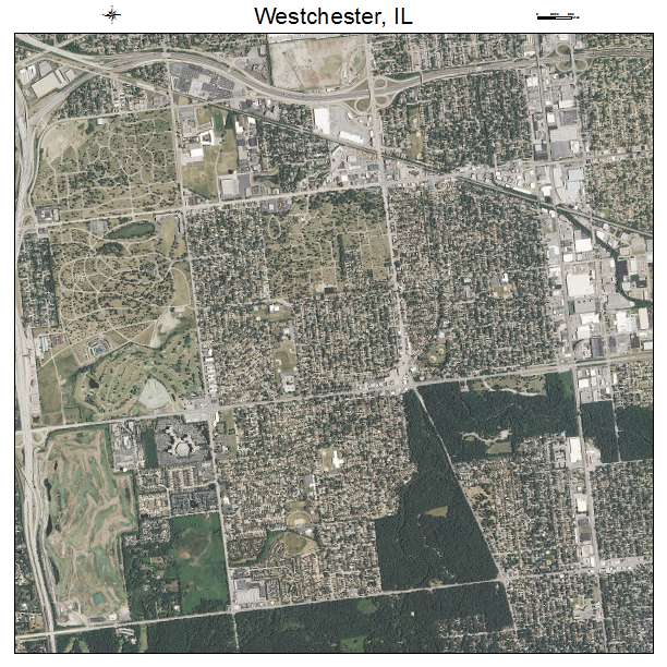 Westchester, IL air photo map