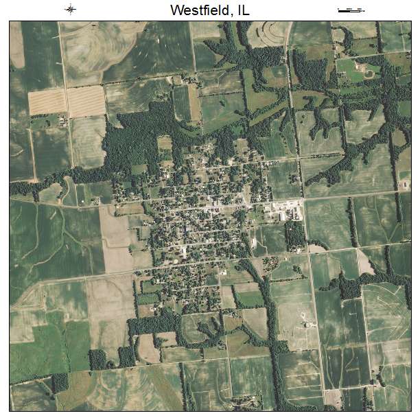 Westfield, IL air photo map