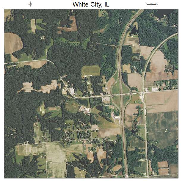 White City, IL air photo map