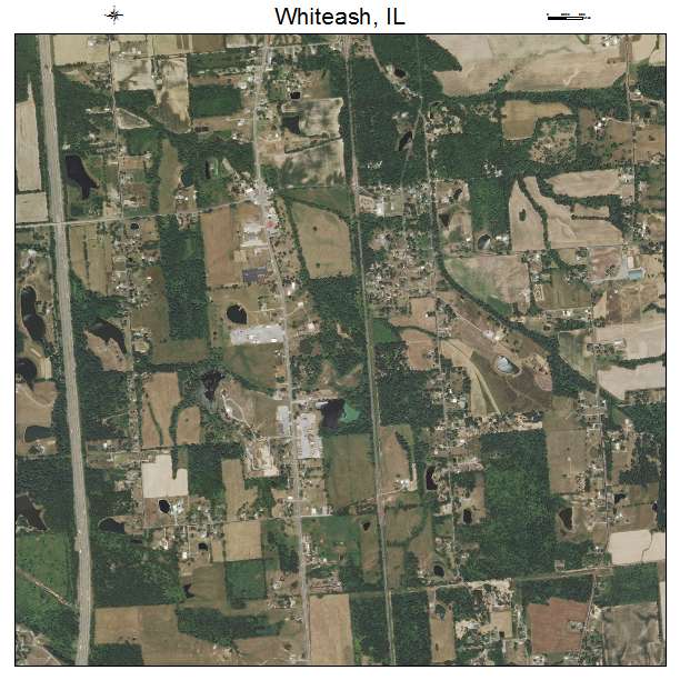 Whiteash, IL air photo map