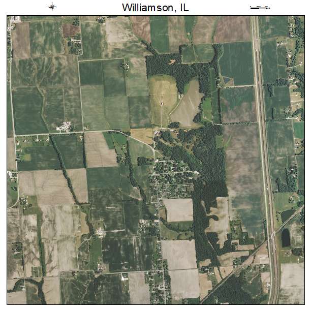 Williamson, IL air photo map