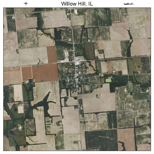 Willow Hill, IL air photo map