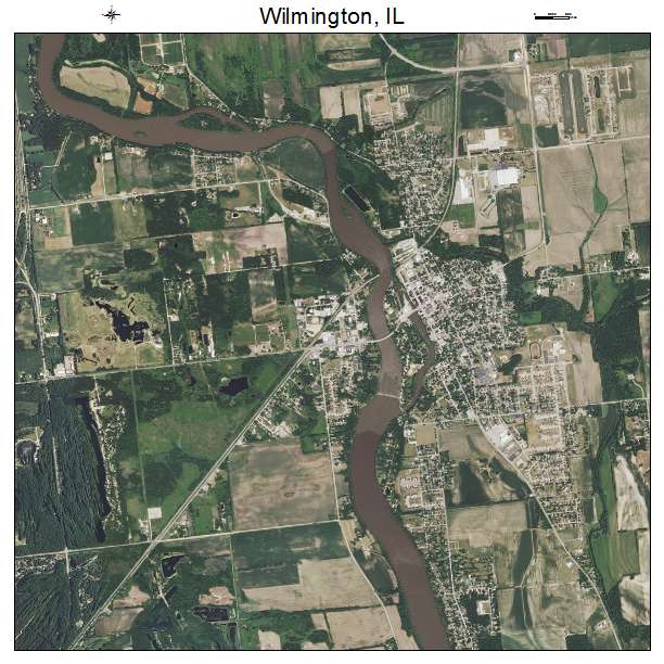 Wilmington, IL air photo map