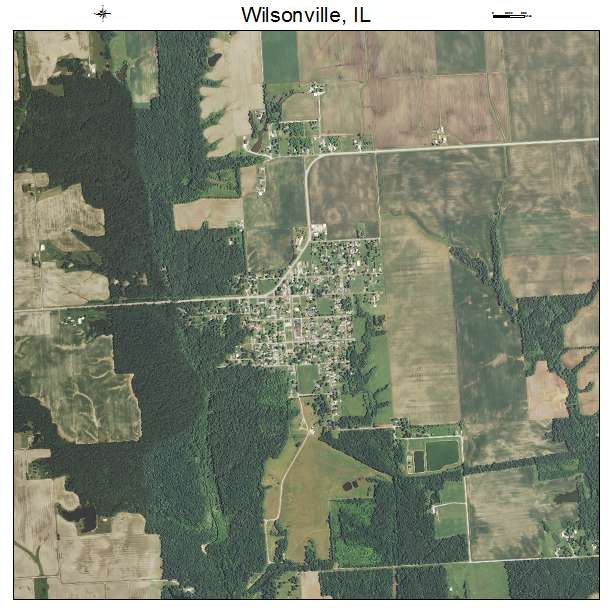 Wilsonville, IL air photo map