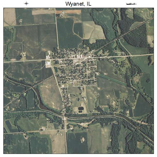 Wyanet, IL air photo map