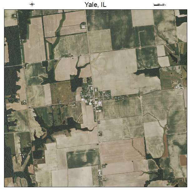 Yale, IL air photo map