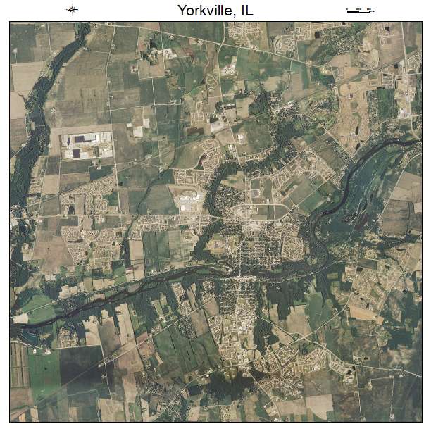 Yorkville, IL air photo map