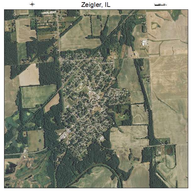 Zeigler, IL air photo map