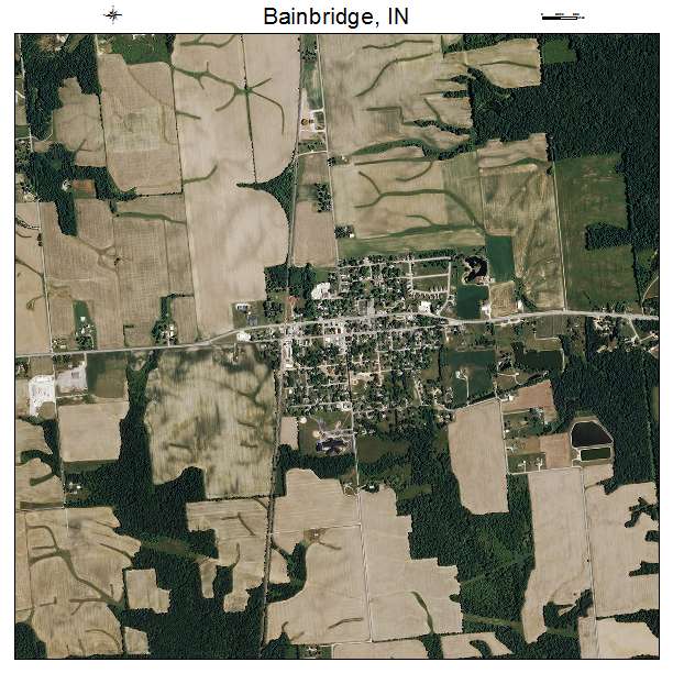 Bainbridge, IN air photo map
