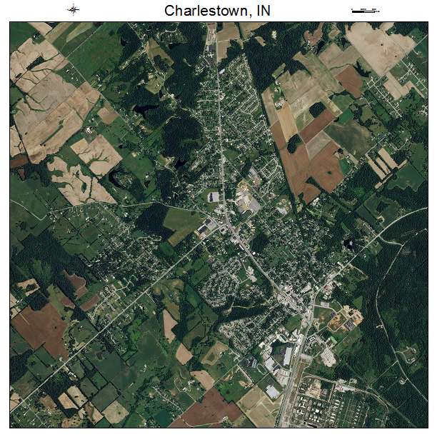 Charlestown, IN air photo map