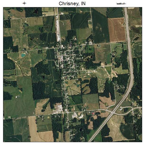 Chrisney, IN air photo map