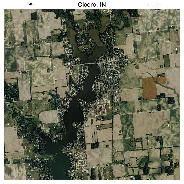 Cicero, IN air photo map