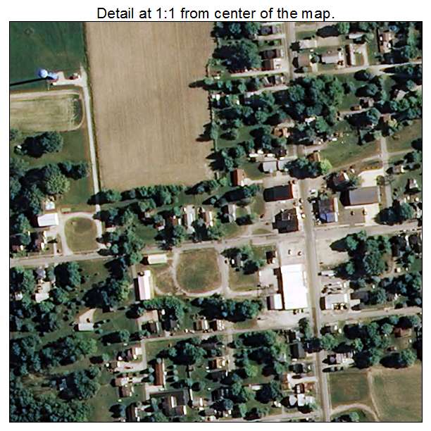 Advance, Indiana aerial imagery detail