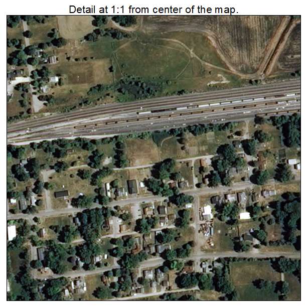 Altona, Indiana aerial imagery detail