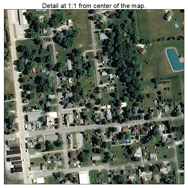 Amboy, Indiana aerial imagery detail