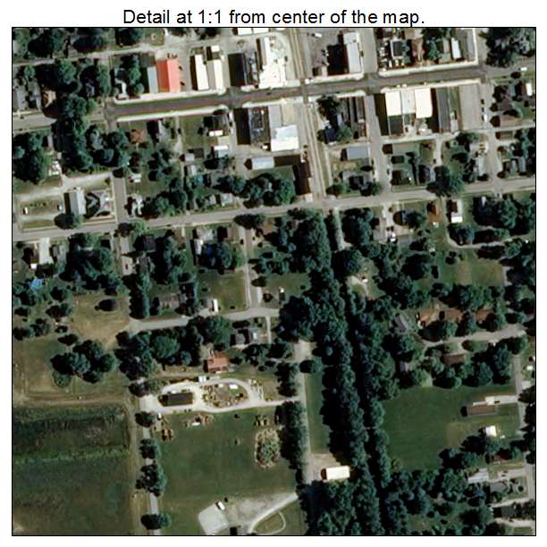 Arcadia, Indiana aerial imagery detail
