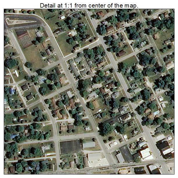Argos, Indiana aerial imagery detail