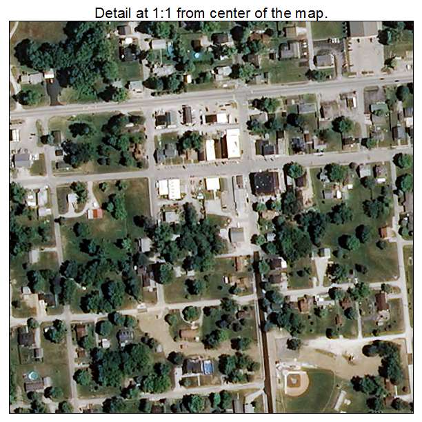 Bainbridge, Indiana aerial imagery detail