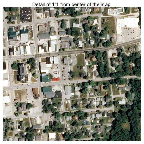 Bloomfield, Indiana aerial imagery detail