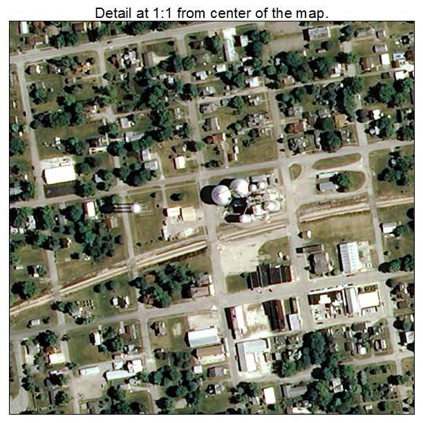 Boswell, Indiana aerial imagery detail