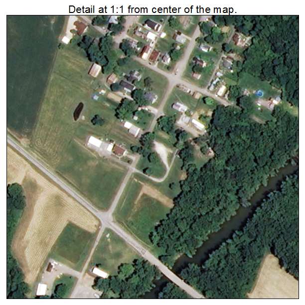 Brooksburg, Indiana aerial imagery detail