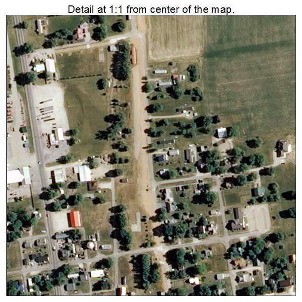 Bryant, Indiana aerial imagery detail