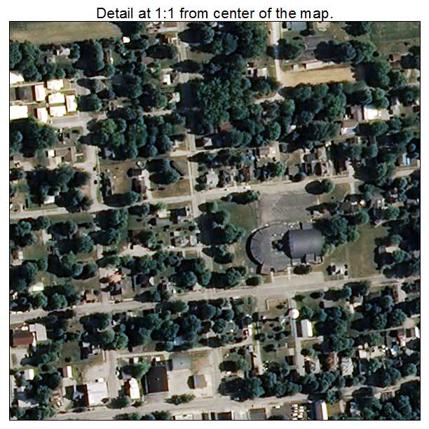 Camden, Indiana aerial imagery detail
