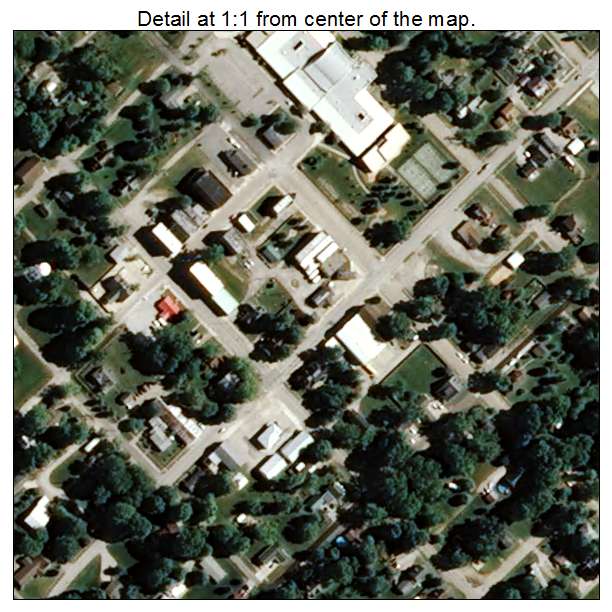 Carlisle, Indiana aerial imagery detail