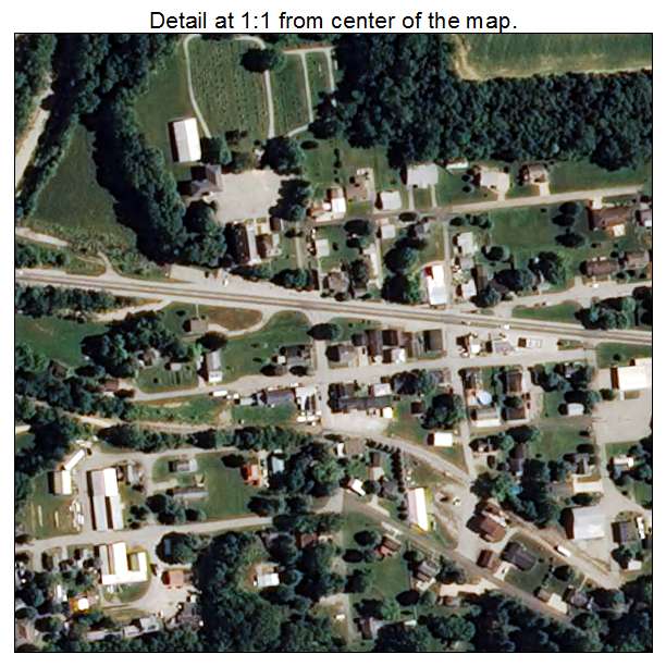 Cedar Grove, Indiana aerial imagery detail