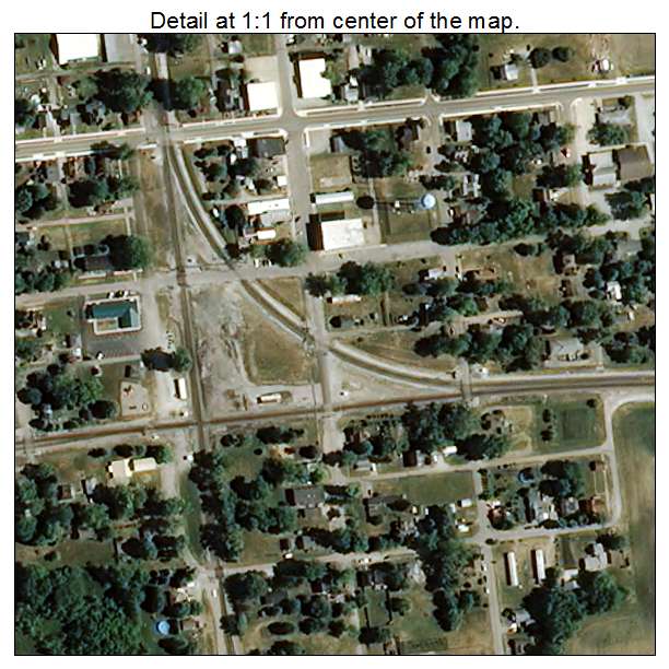 Claypool, Indiana aerial imagery detail