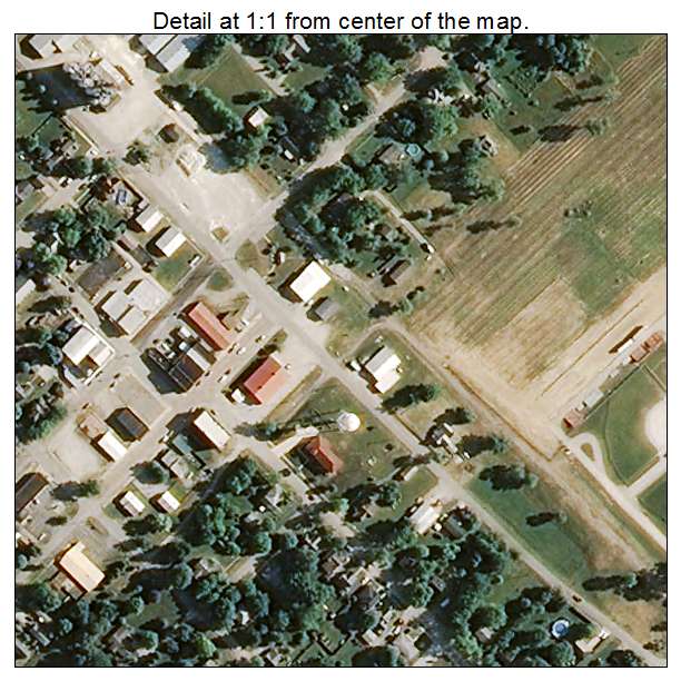 Colfax, Indiana aerial imagery detail