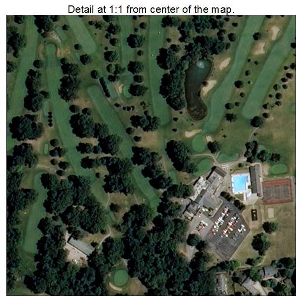 Country Club Heights, Indiana aerial imagery detail